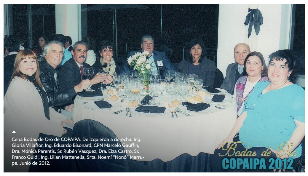 Cena Bodas de Oro de COPAIPA