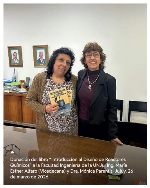 Donación del libro a la Facultad Ingeniería de la UNJu