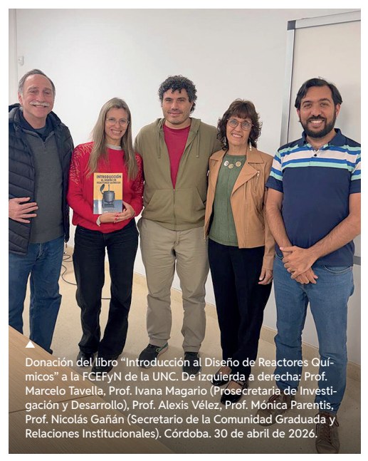 Donación del libro a la FCEFyN de la UNC